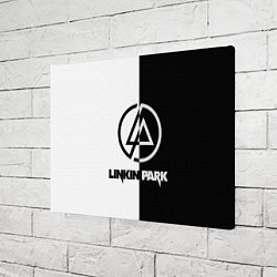 Холст прямоугольный Linkin Park ЧБ, цвет: 3D-принт — фото 2