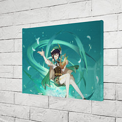 Холст прямоугольный Venti Genshin Impact, цвет: 3D-принт — фото 2