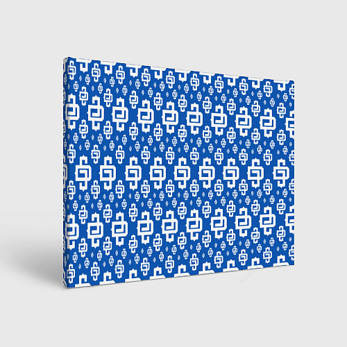 Картина прямоугольная Blue Pattern Dope Camo Dope Street Market / 3D-принт – фото 1