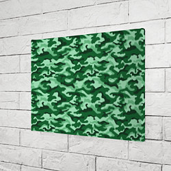 Холст прямоугольный Зеленый монохромный камуфляж, цвет: 3D-принт — фото 2
