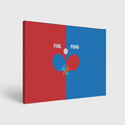 Картина прямоугольная PING PONG теннис