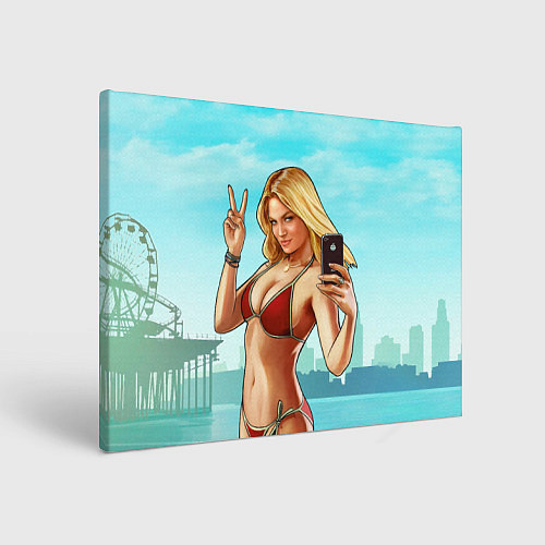 Картина прямоугольная GTA Beach girl / 3D-принт – фото 1