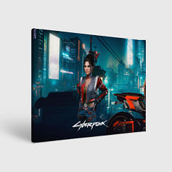 Холст прямоугольный Panam cyberpunk 2077, цвет: 3D-принт