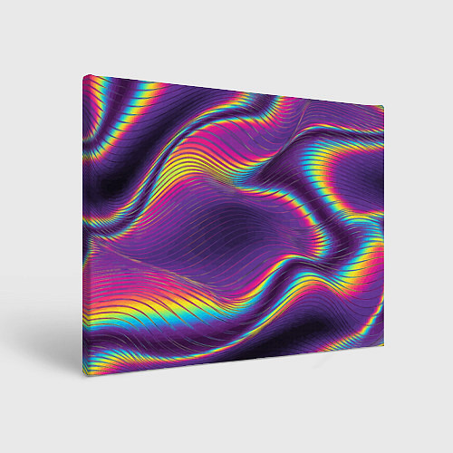Картина прямоугольная Neon fashion pattern Wave / 3D-принт – фото 1