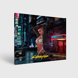 Холст прямоугольный Girl Vi cyberpunk2077, цвет: 3D-принт