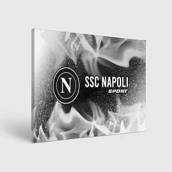 Холст прямоугольный SSC NAPOLI Sport Огонь, цвет: 3D-принт