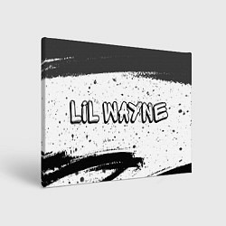 Картина прямоугольная Рэпер Lil Wayne в стиле граффити