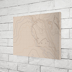 Холст прямоугольный Песчаная Топографическая Карта, цвет: 3D-принт — фото 2