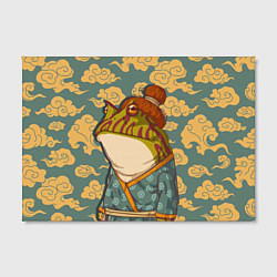 Холст прямоугольный Японская лягушка, цвет: 3D-принт — фото 2