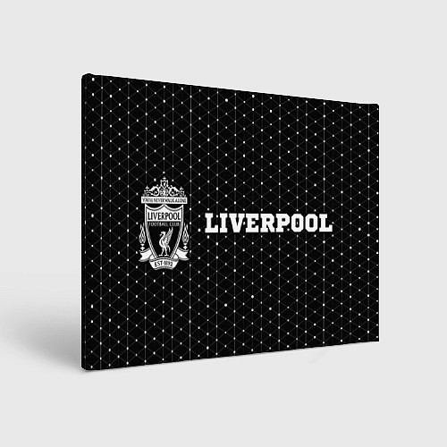 Картина прямоугольная Liverpool Sport Style на темном фоне / 3D-принт – фото 1