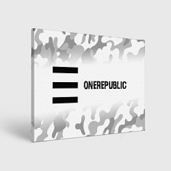 Картина прямоугольная OneRepublic Glitch на светлом фоне
