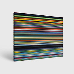 Картина прямоугольная Абстрактное множество разноцветных линий