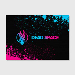 Холст прямоугольный Dead Space - neon gradient: надпись и символ, цвет: 3D-принт — фото 2