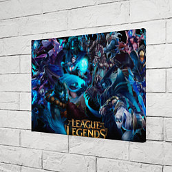 Холст прямоугольный Коллаж LoL - Legue of Legends, цвет: 3D-принт — фото 2