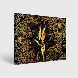 Картина прямоугольная Золотая колибри