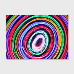 Холст прямоугольный Кругообразные абстрактные лучи, цвет: 3D-принт — фото 2