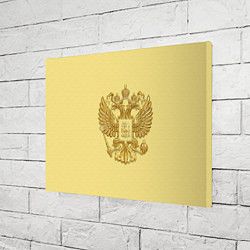 Холст прямоугольный Герб России - золото, цвет: 3D-принт — фото 2