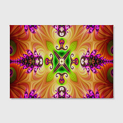Холст прямоугольный Яркий фрактальный узор, цвет: 3D-принт — фото 2