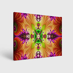 Картина прямоугольная Яркий фрактальный узор