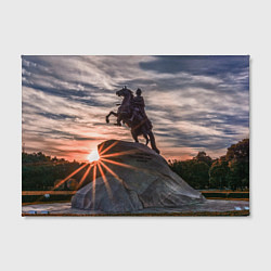 Холст прямоугольный Санкт-Петербург: медный всадник, цвет: 3D-принт — фото 2