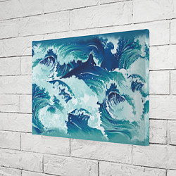 Холст прямоугольный Несущиеся морские волны, цвет: 3D-принт — фото 2
