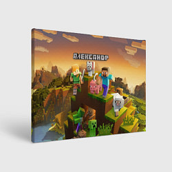 Картина прямоугольная Александр Minecraft