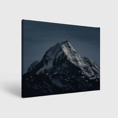 Картина прямоугольная Одинокая ночная гора / 3D-принт – фото 1