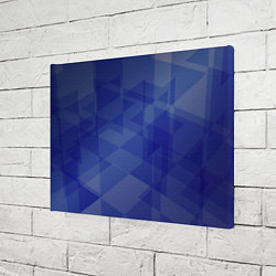 Холст прямоугольный Абстрактные синие прямоугольные фигуры, цвет: 3D-принт — фото 2