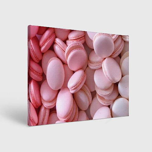 Картина прямоугольная Красные и розовые кексы / 3D-принт – фото 1