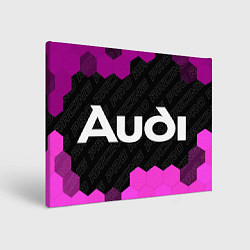 Картина прямоугольная Audi pro racing: надпись и символ
