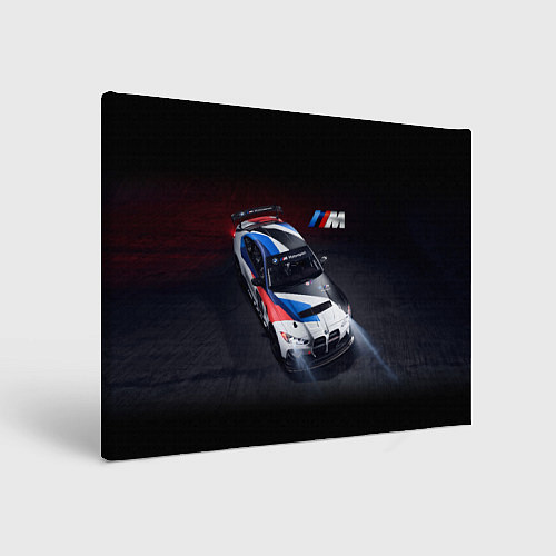 Картина прямоугольная BMW M4 GT4 - M Performance - Motorsport / 3D-принт – фото 1