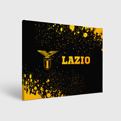 Картина прямоугольная Lazio - gold gradient: надпись и символ