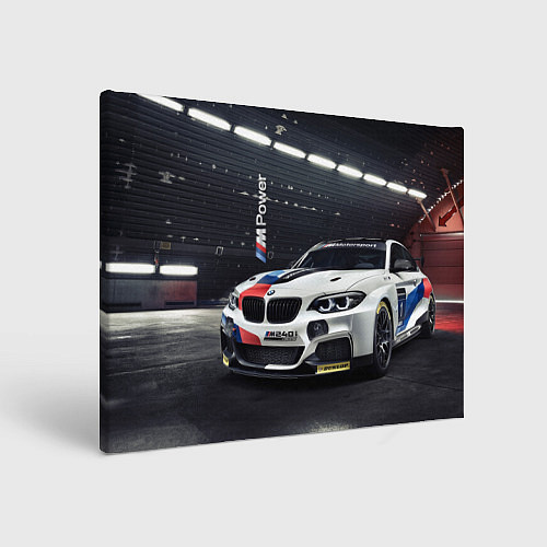 Картина прямоугольная BMW M 240 i racing - Motorsport / 3D-принт – фото 1