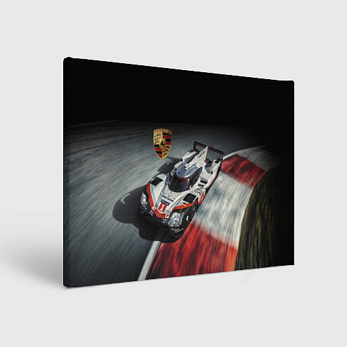 Картина прямоугольная Porsche - racing team - motorsport / 3D-принт – фото 1