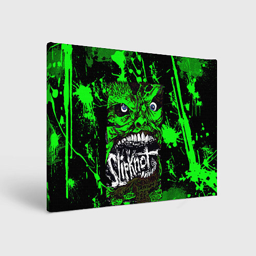 Картина прямоугольная Slipknot - green monster по / 3D-принт – фото 1
