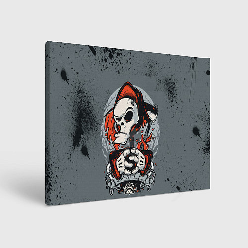 Картина прямоугольная Slipknot Скелет / 3D-принт – фото 1