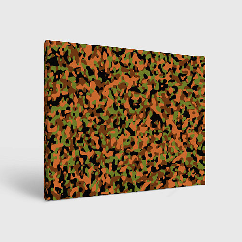 Картина прямоугольная Камуфляж осенний лес мелкий / 3D-принт – фото 1