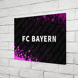 Холст прямоугольный Bayern pro football: надпись и символ, цвет: 3D-принт — фото 2