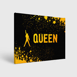 Картина прямоугольная Queen - gold gradient: надпись и символ