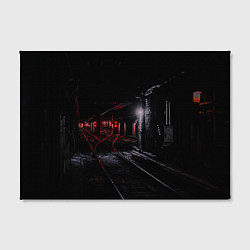 Холст прямоугольный Тоннель метро, цвет: 3D-принт — фото 2