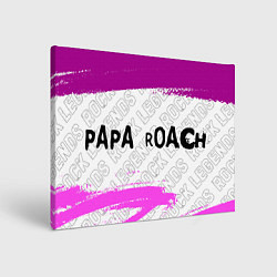 Картина прямоугольная Papa Roach rock legends: надпись и символ