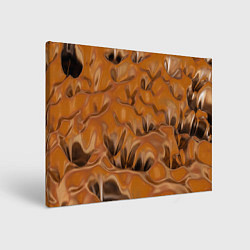 Холст прямоугольный Шоколадная лава, цвет: 3D-принт
