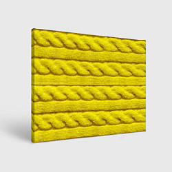 Холст прямоугольный Жёлтый свитер - Осень-Зима 2028, цвет: 3D-принт