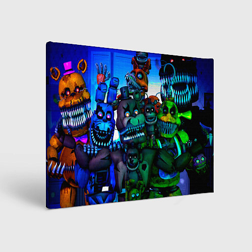 Картина прямоугольная Five Nights at Freddys 4 / 3D-принт – фото 1