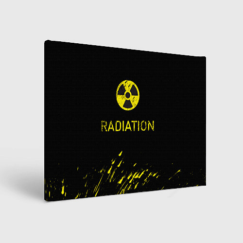 Картина прямоугольная Radiation - радиационная опасность / 3D-принт – фото 1