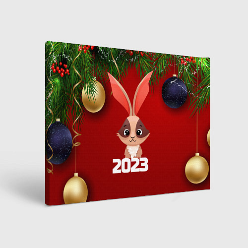 Картина прямоугольная Кролик 2023 / 3D-принт – фото 1