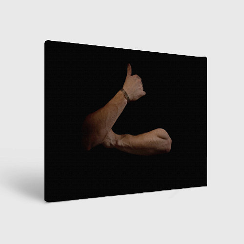 Картина прямоугольная Руки в темноте / 3D-принт – фото 1