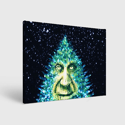 Картина прямоугольная Мудрое Новогоднее Дерево / 3D-принт – фото 1