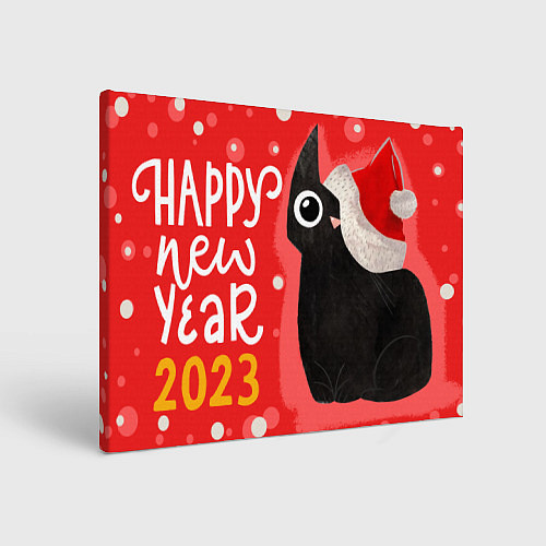 Картина прямоугольная Happy New Year 2023 / 3D-принт – фото 1