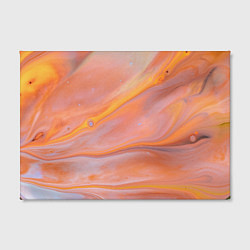 Холст прямоугольный Оранжевая река и краски, цвет: 3D-принт — фото 2